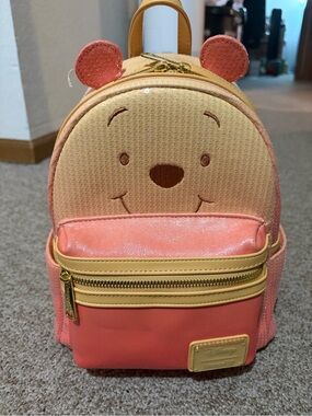 Disney Pink and Tan Winnie the Pooh Mini Backpack